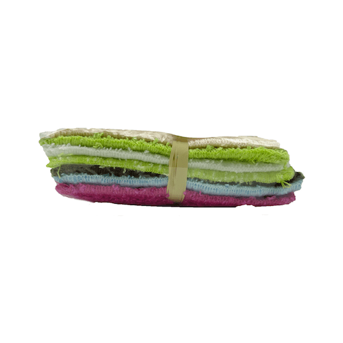 Lingettes lavables démaquillantes bambou micro-fibre - La petite crevette